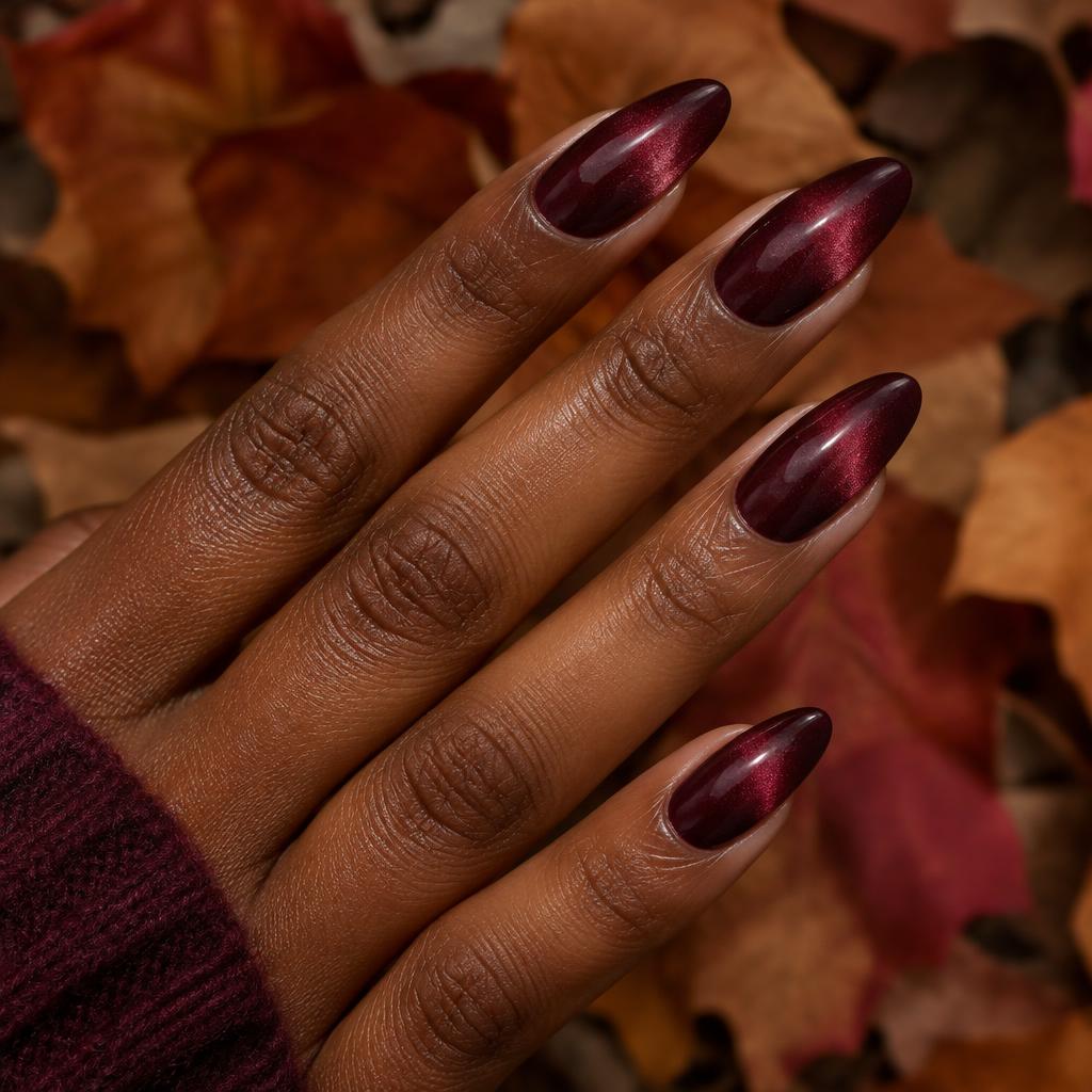 5 Moody Bordeaux Velvet Nails for Autumn